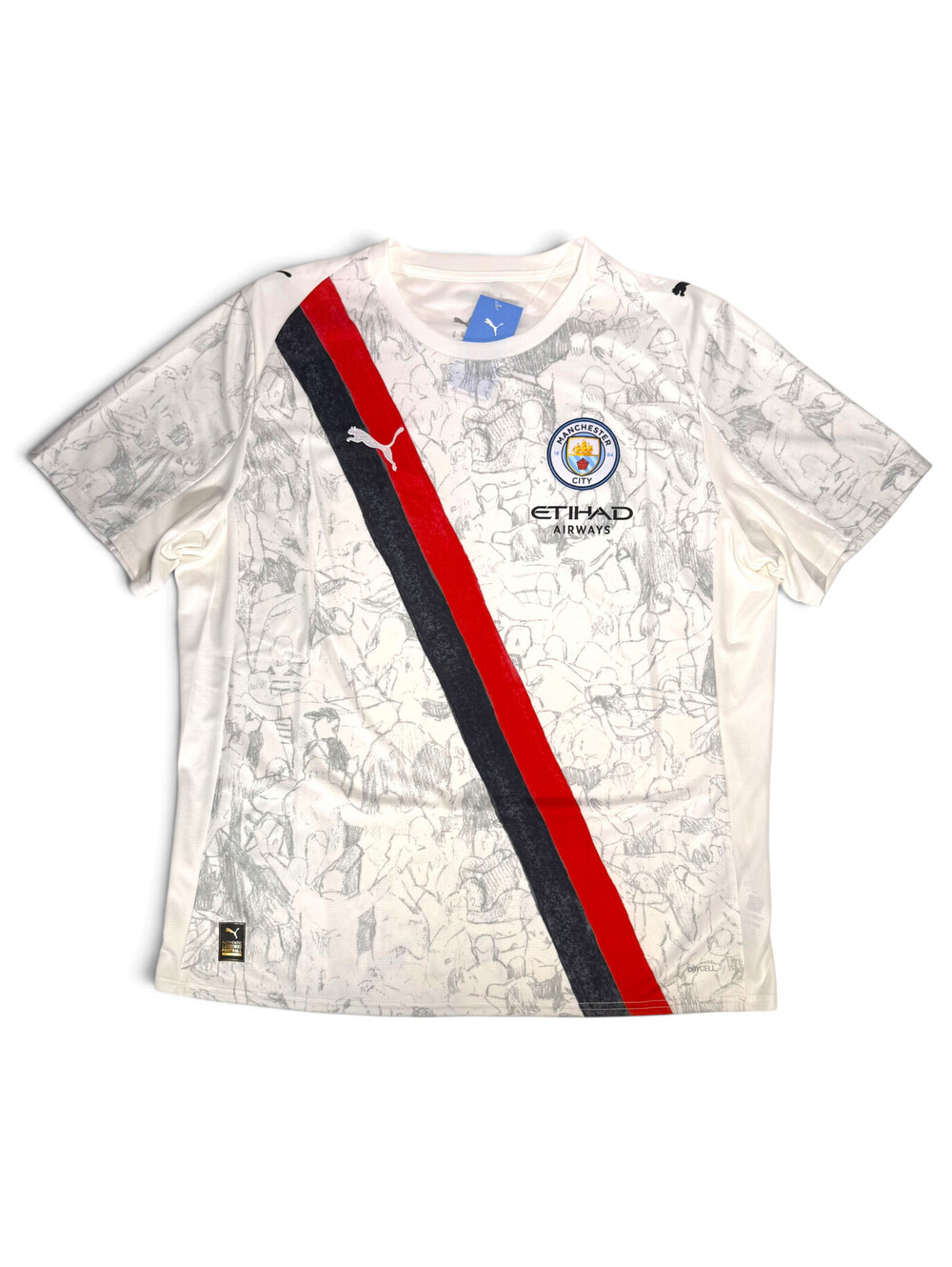 PUMA KidSuper Manchester City Man City MCFC White 781068 07 Jersey Men's XL